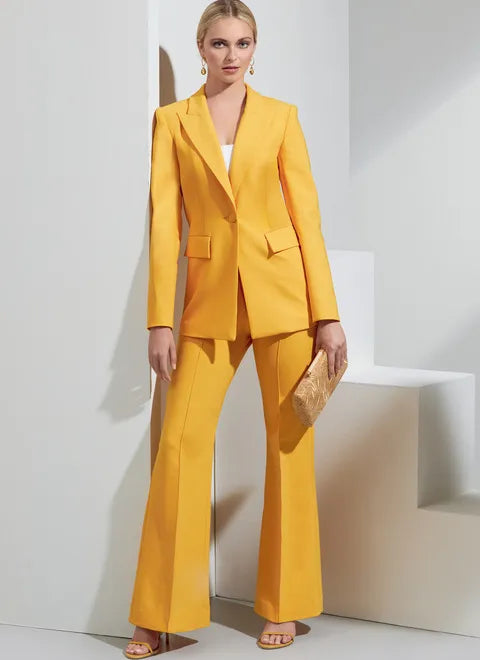Women's Athleisure Apparel Vogue Jacket and Trousers V1870