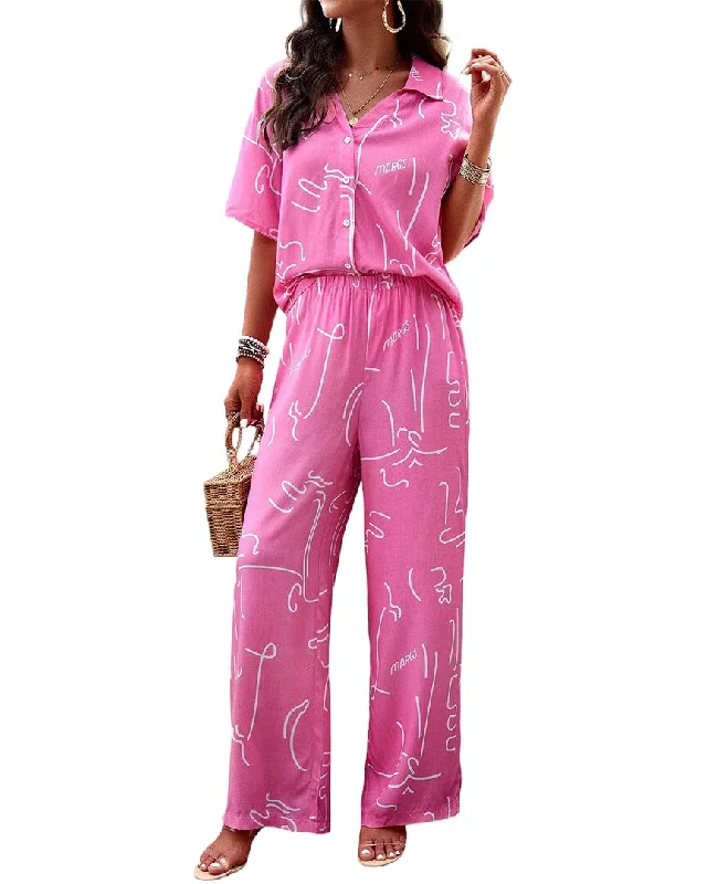 Vintage-Inspired Garments Luna Tuccini 2pc Shirt & Pant Set