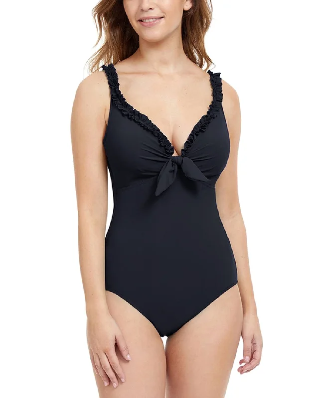 Women's High-Fashion Apparel Profile by Gottex Frill Me V-Neck One-Piece