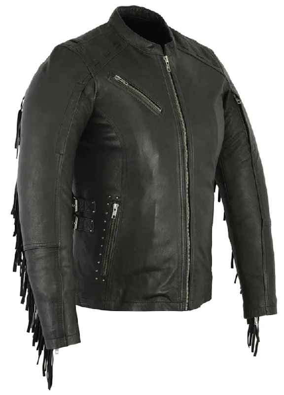 Women's Casual Wear Clothes DS880 Women's Stylish Jacket with Fringe