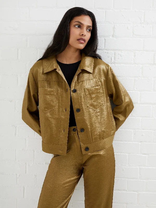 Fashion-forward Women's Wear Cammie Shimmer Jacket