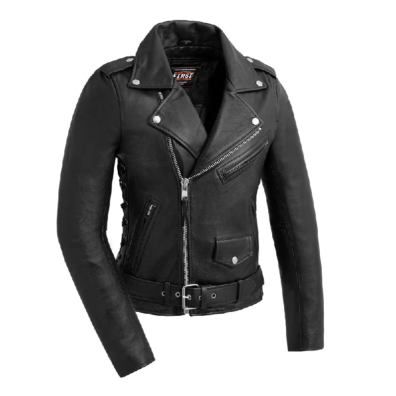 Chic Clothes For Women Popstar Women's  Motorcycle Leather Jacket
