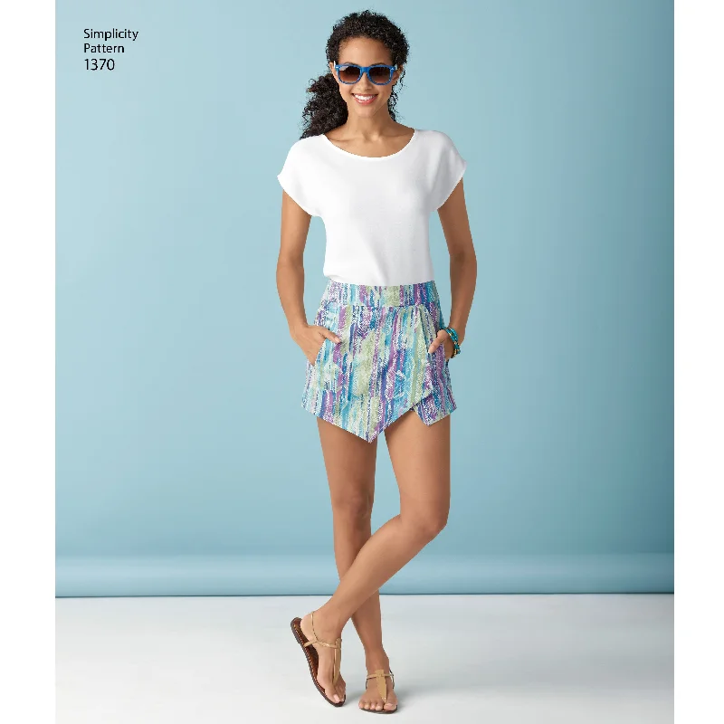 Sustainable Women's Clothing Simplicity Skirt, Skorts & Shorts S1370