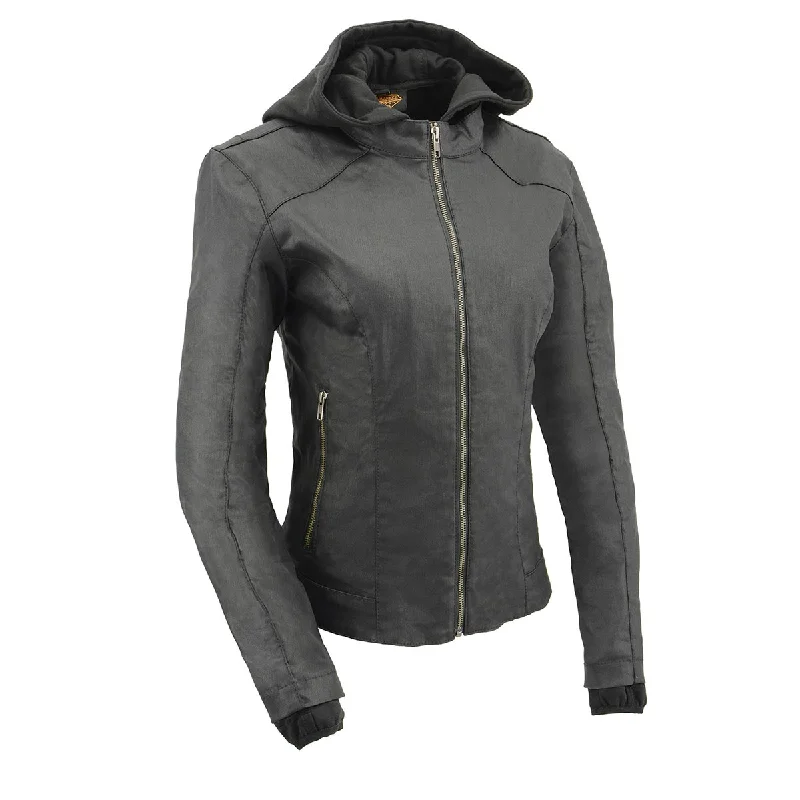 Women's Formal Event Outfit Milwaukee Leather MPL2746 Women's Lightweight Hoodie Textile Scuba Jacket with Purple Wings Women's Formal Event Outfit Milwaukee Leather MPL2746 Women's Lightweight Hoodie Textile Scuba Jacket with Purple Wings