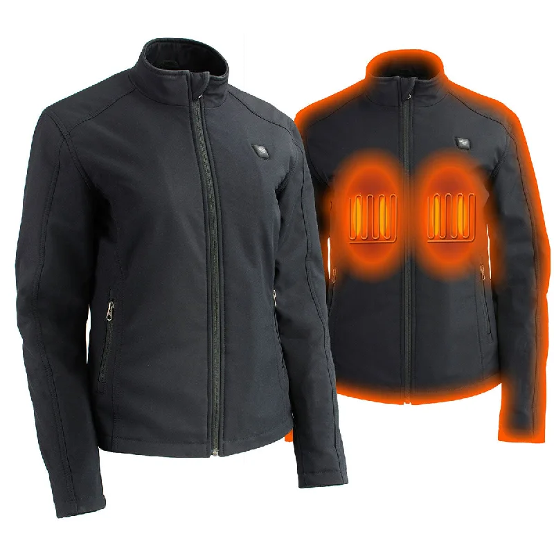 Women's Trendy Clothes Nexgen Heat MPL2760SET Women's Black 'Heated' Soft Shell Zipper Front Heated Jacket for Riding Hunting w/ Battery Women's Trendy Clothes Nexgen Heat MPL2760SET Women's Black 'Heated' Soft Shell Zipper Front Heated Jacket for Riding Hunting w/ Battery