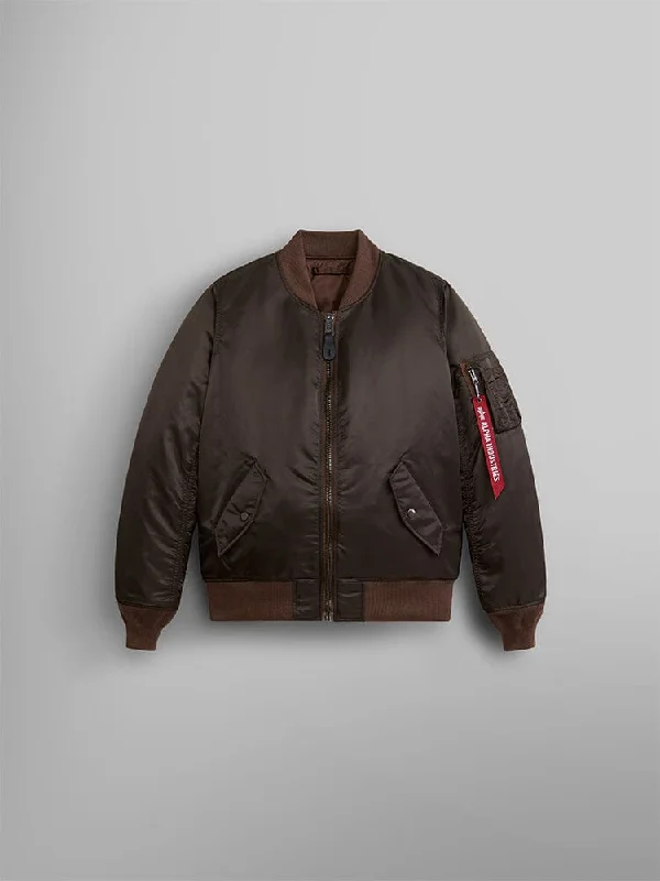 Women's Everyday Garments MA-1 BOMBER JACKET W - CHOCOLATE