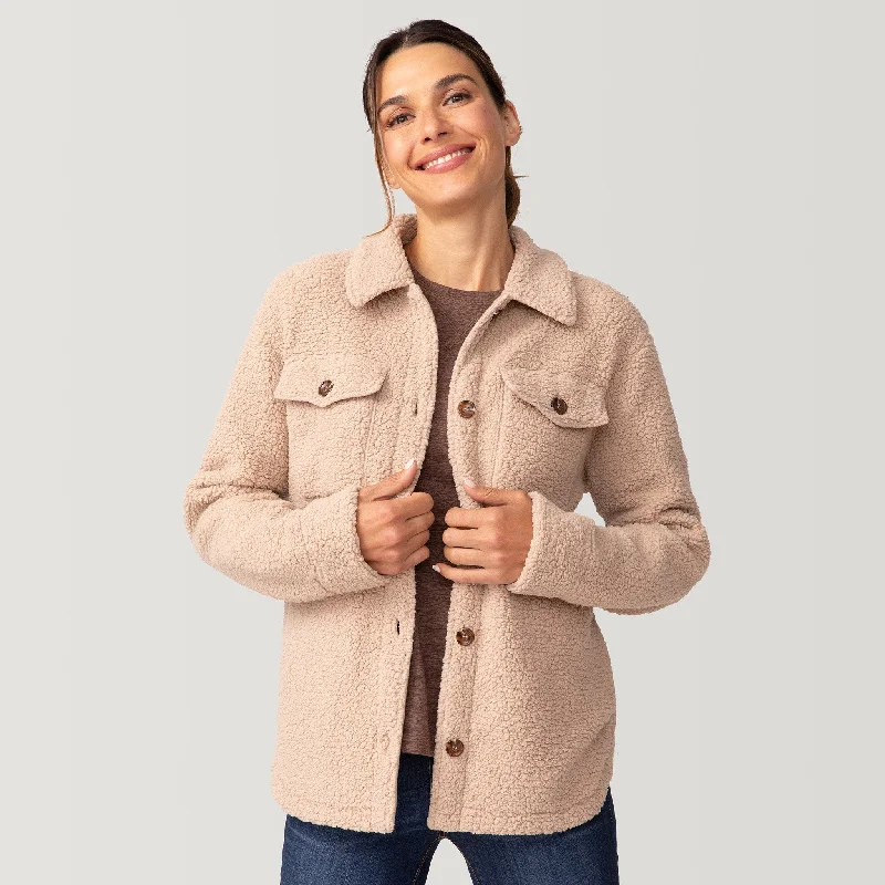 Women's Comfy Attire For Lounging Women's Sherpa Shacket