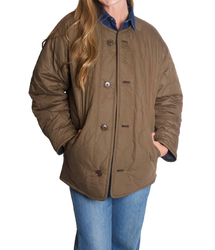 Women's Effortless Casual Outfit Nesmae Jacket In Brown