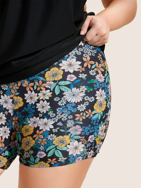 Casual Dresses for Women Ditsy Floral High Rise Skinny Swim Bottom