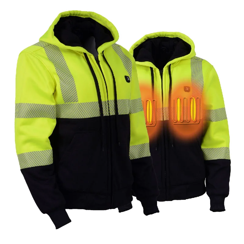 Timeless Women's Apparel Nexgen Heat MPL2773SET Women's Heated Hoodie High-Viz Reflective - Zipper Front Sweatshirt Jacket w/ Battery Pack Timeless Women's Apparel Nexgen Heat MPL2773SET Women's Heated Hoodie High-Viz Reflective - Zipper Front Sweatshirt Jacket w/ Battery Pack