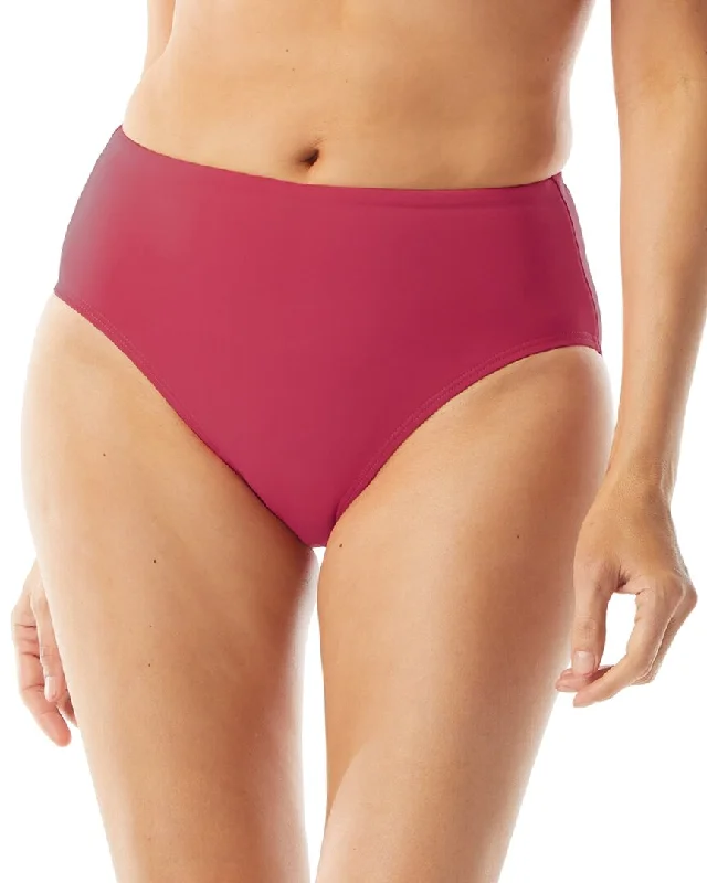 Women's Functional Apparel For Outdoor Activities Coco Contours Onyx High Waist Bikini Bottom