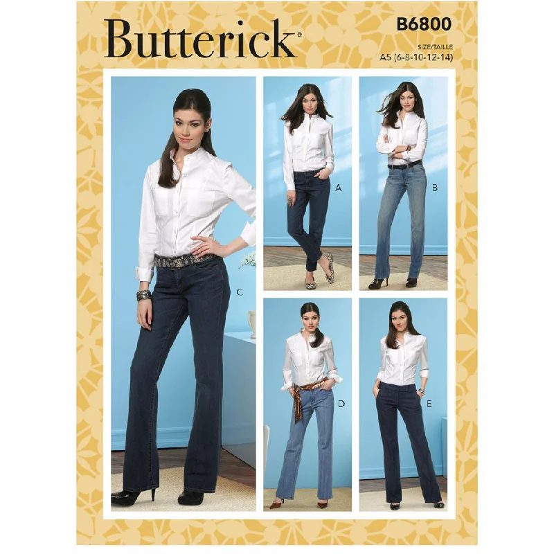 Women's Everyday Garments Butterick Jeans and Trousers B6800