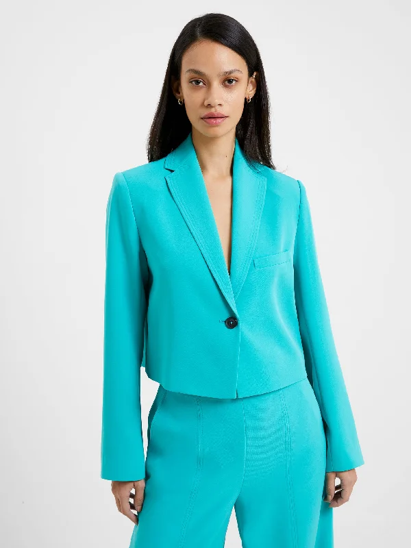 Modern Women's Wardrobe Essentials Echo Crepe Cropped Blazer