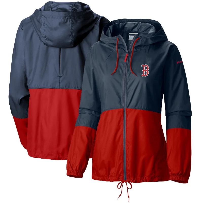 Women's Clothing Sets Ladies Columbia Flash Forward Jacket - Navy/Red