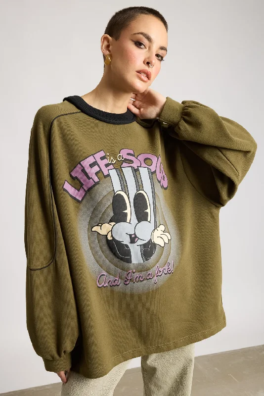 Modern Women's Clothes Women's Oversized Lively Sweatshirt
