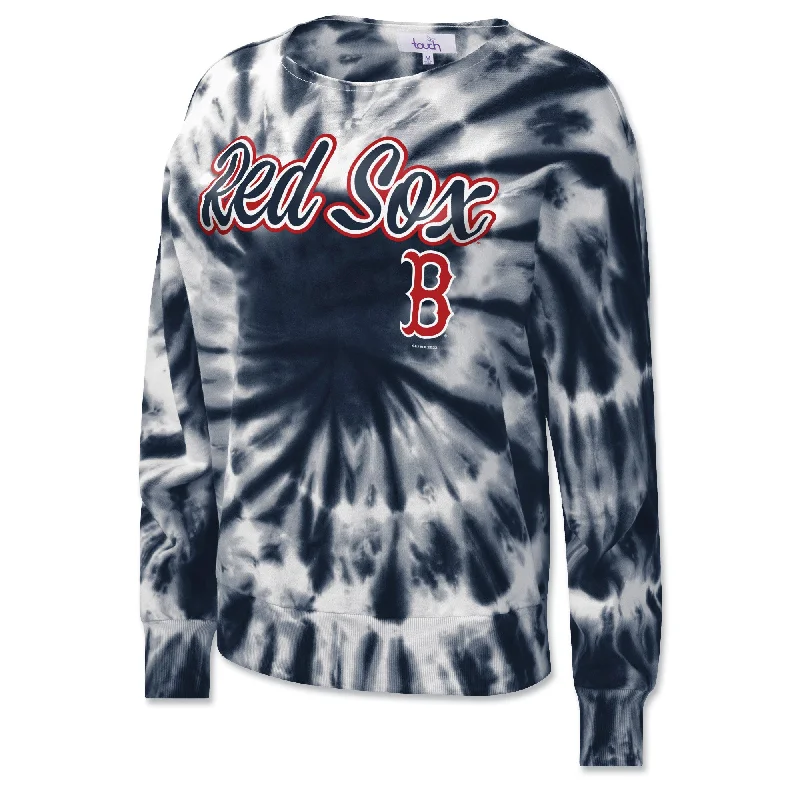 Women's Evening Outfit Ladies MVP Tie Dye Crew - Navy