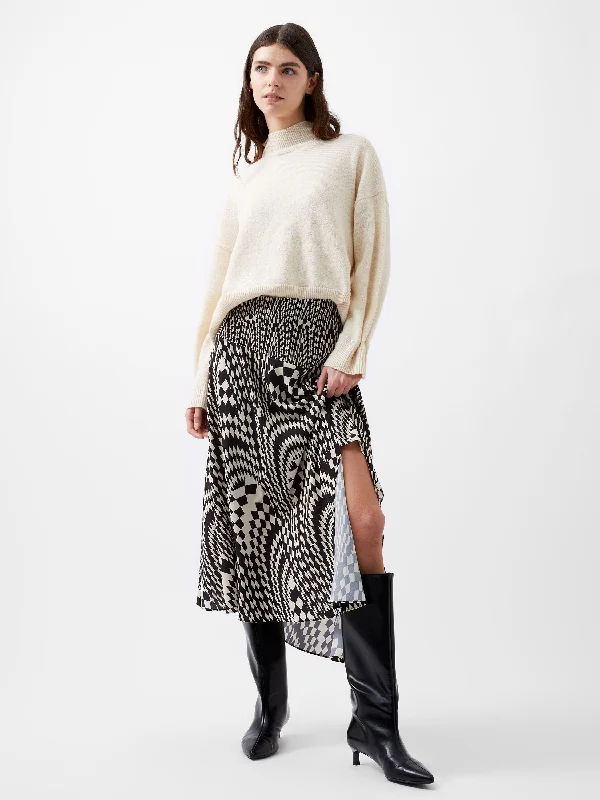 Women's Casual Outfit Fern Arie Crepe Asymmetrical Skirt