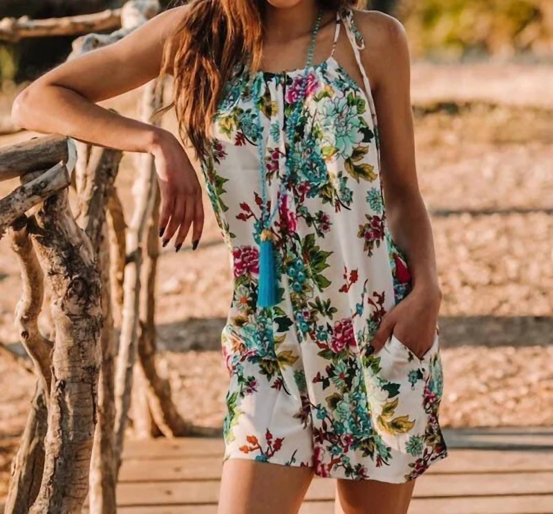 Women's Evening Wear for Special Occasions Mykonos Romper In White Multi
