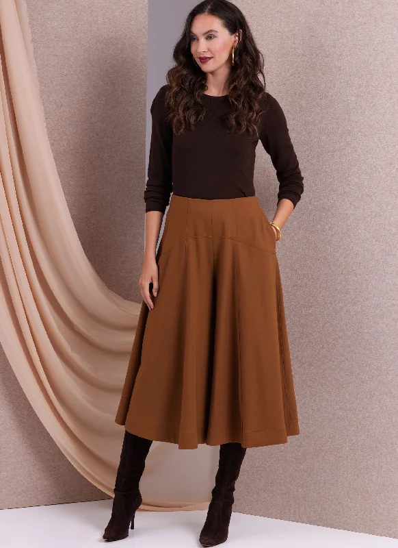 Women's Resort Apparel Vogue Skirt & Culottes V1987