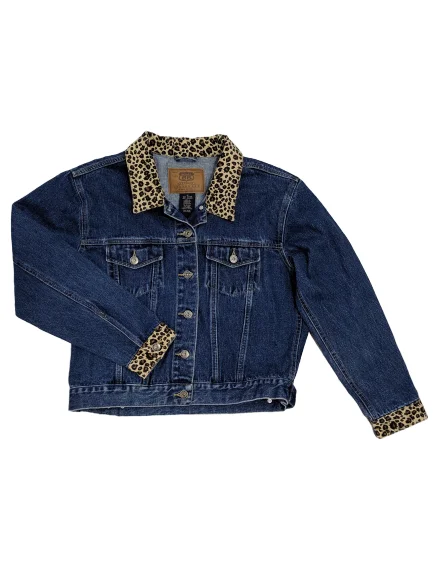 Relaxed Fit Women's Fashion [M] Vintage Route 66 Denim Jacket