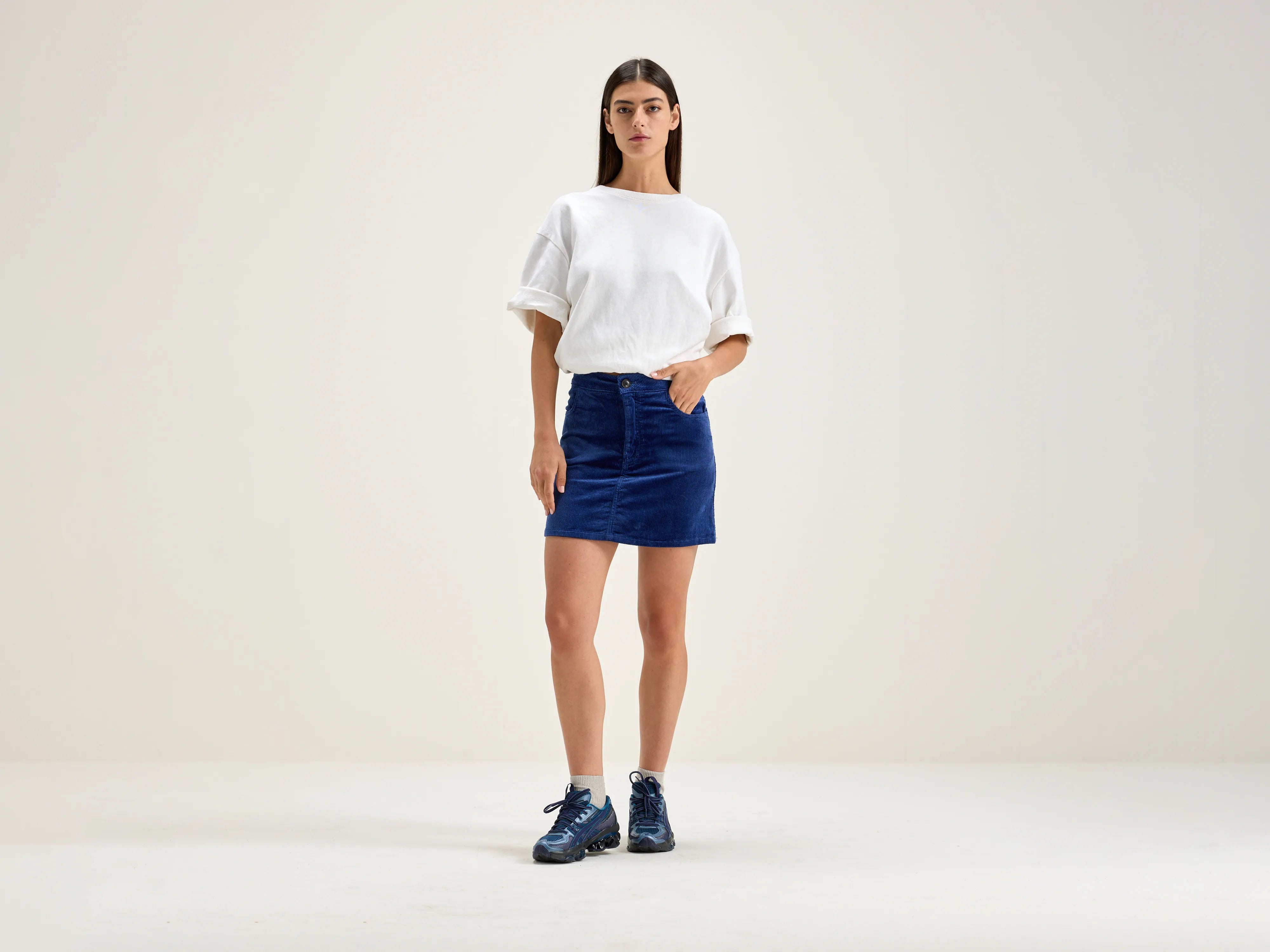 Women's Clothing For Outdoor Activities Sour mini skirt (242 / W / BLUE)