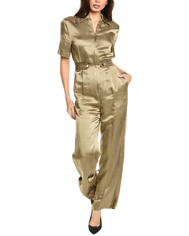 Affordable Women's Clothing Sandro Linen-Blend Jumpsuit