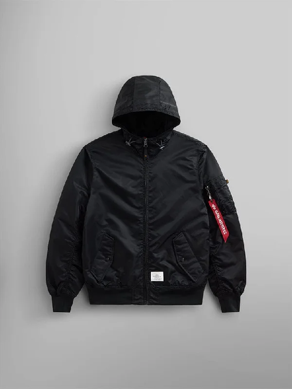 Women's Chic Outerwear Garments L-2B HOODED GEN II BOMBER JACKET
