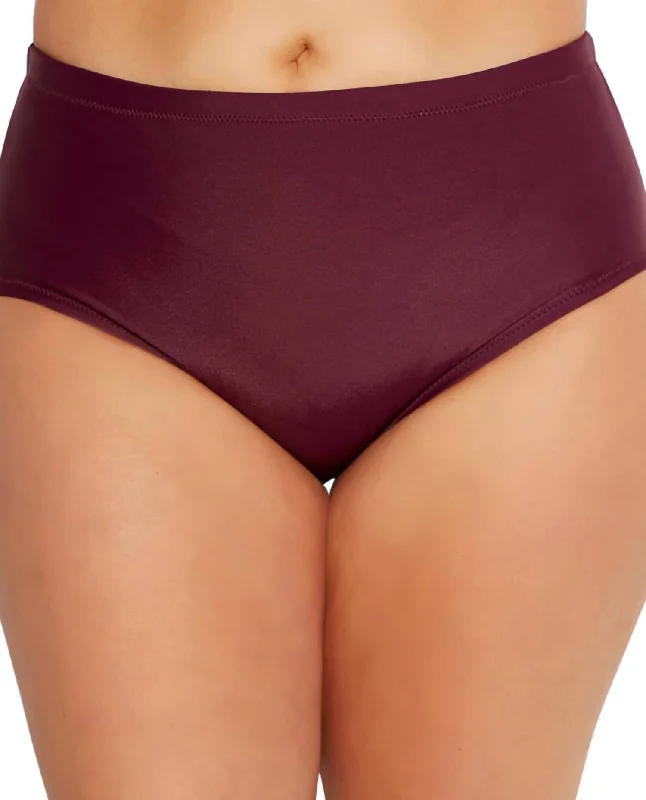 Women's Professional Attire Women's Curve Mid Rise Swim Brief - Plus In St Vincent