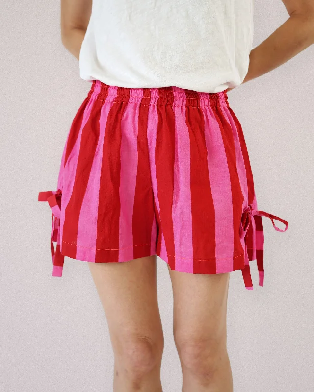 Women's Casual Attire Matchy Matchy Bow Boxer Shorts