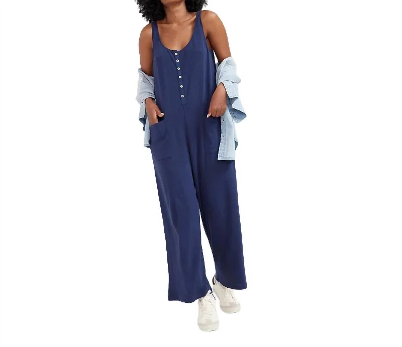 Women's Contemporary Apparel The 24/7 Feeding Jumpsuit In Navy