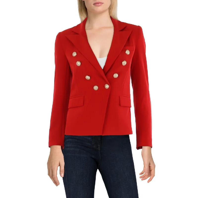 Women's Clothing And Garments Sets Womens Embellished Workwear Double-Breasted Blazer