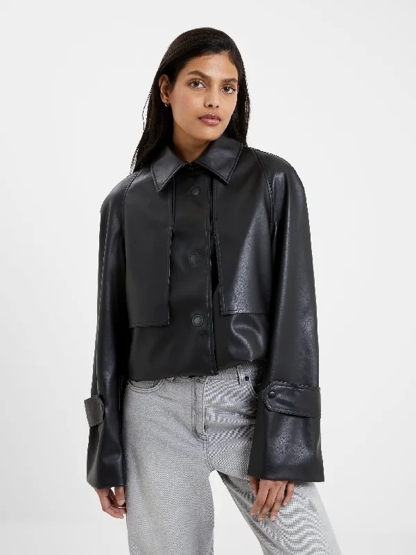 Trendy Casual Outfits Crolenda PU Jacket