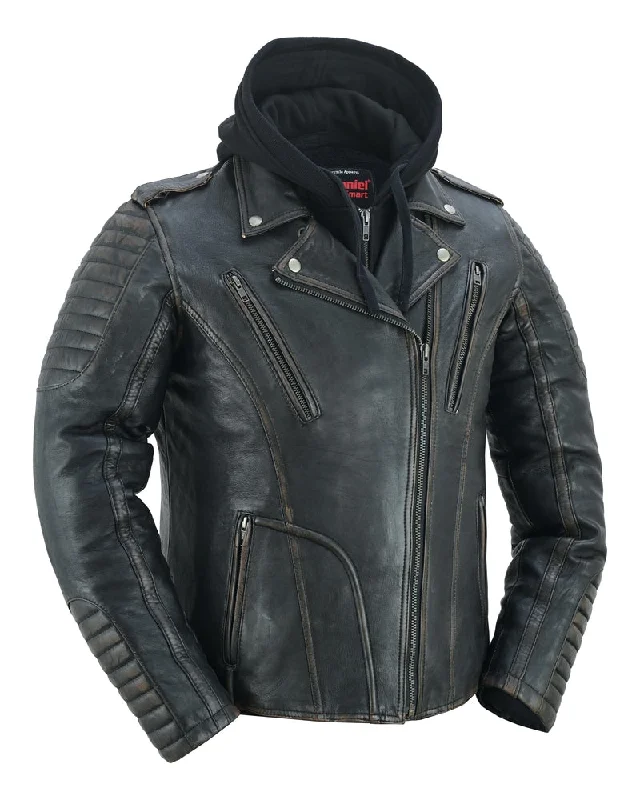 Women's Contemporary Apparel DS878 Women's Lightweight Drum Dyed Distressed Naked Lambskin M/C Jac Women's Contemporary Apparel DS878 Women's Lightweight Drum Dyed Distressed Naked Lambskin M/C Jac