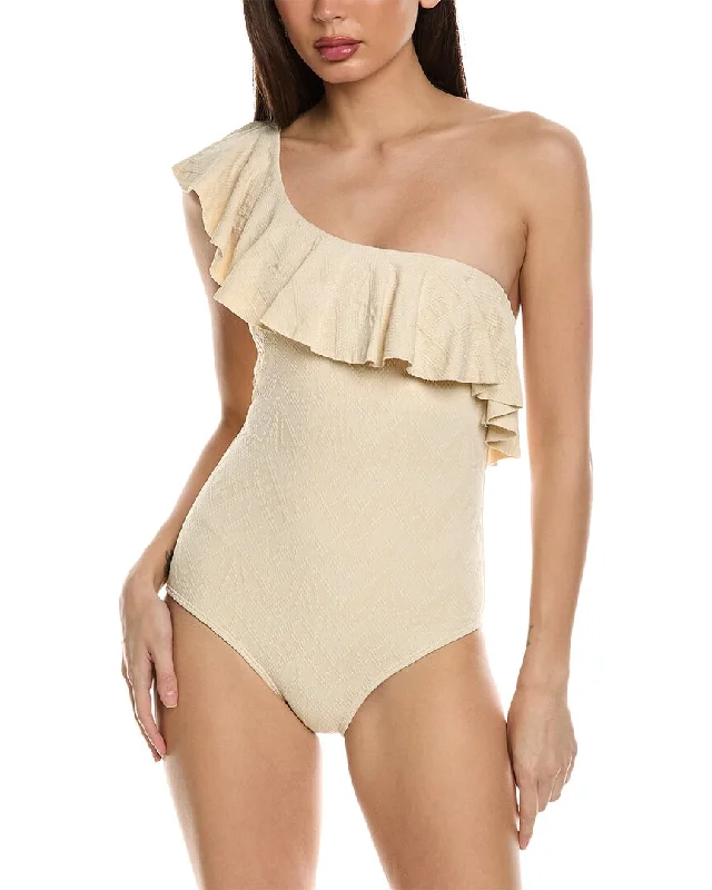 Holiday Gift Guide Sale Shoshanna One-Shoulder Ruffle One-Piece