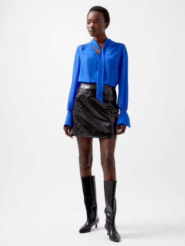 Women's Layered Outfit Emmett PU Mini Skirt