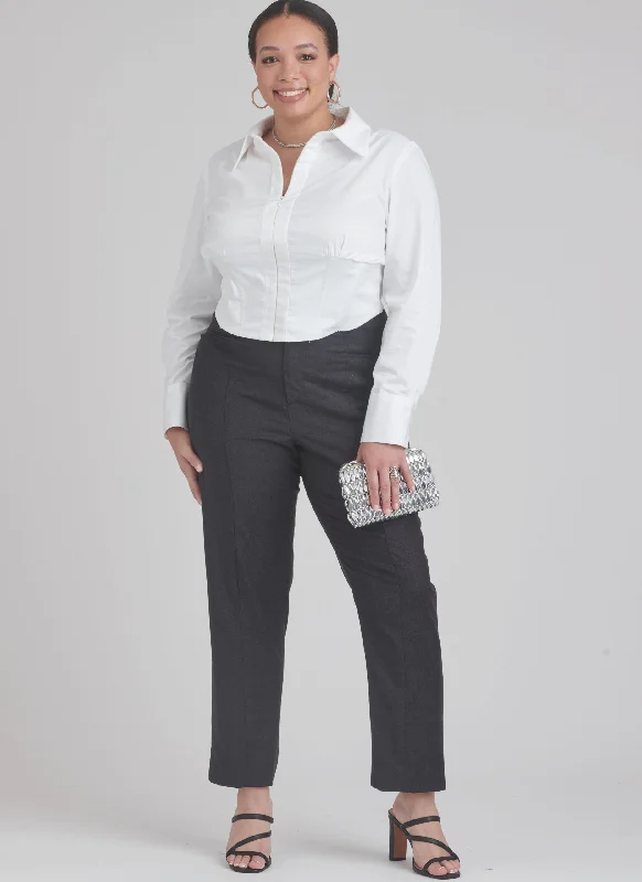 Women's Trendy Activewear Apparel Simplicity Top & Trousers S9855
