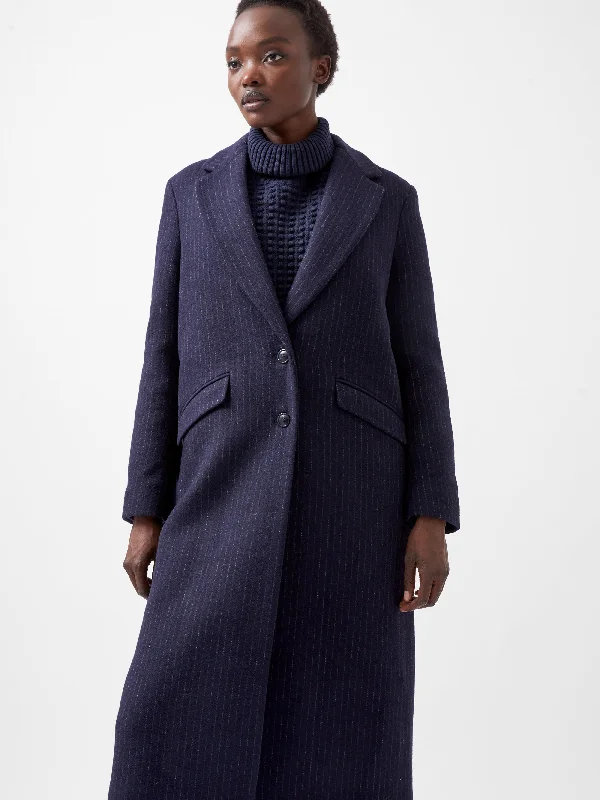 Trendy Outfits For Girls Arlana Pinstripe Coat