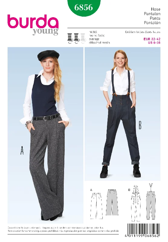 Women's Professional Garments Burda Trousers 6856