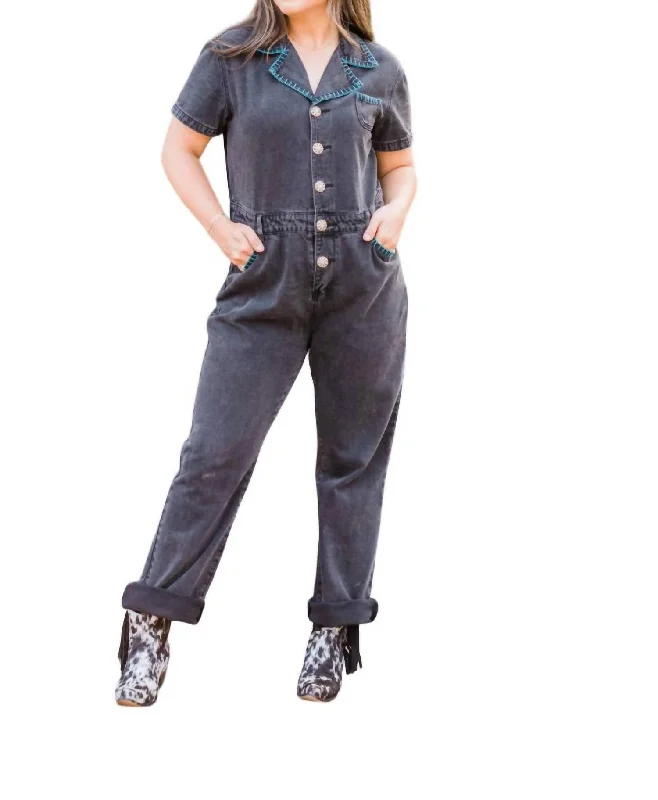 Women's Clothing For Casual Outings Dakota Jumpsuit In Black
