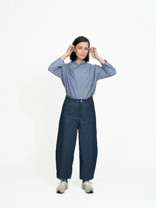 Charming Women's Clothes For Special Events The Assembly Line Barrel-leg Trousers