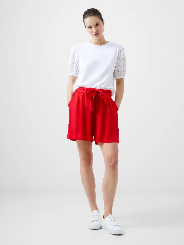 Women's Plus-Size Attire Drapey Tie Shorts