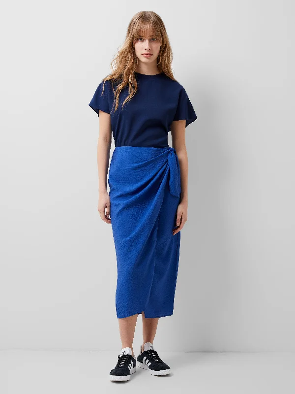 Women's Chic Outerwear Garments Faron Drape Midi Skirt