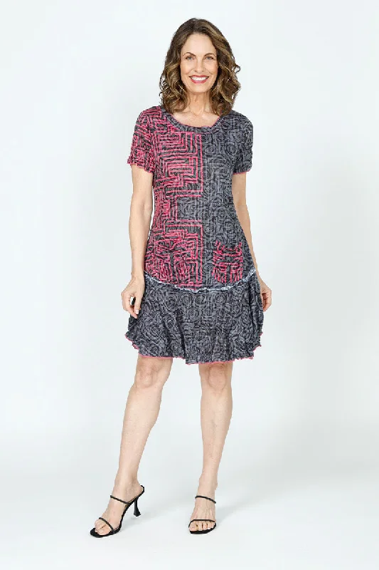Women's Cozy Winter Attire Top Ligne Geo Rose Dress
