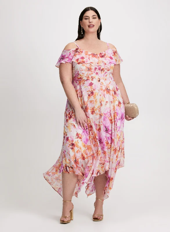 Your Chance To Save Big This Weekend Floral Chiffon Dress