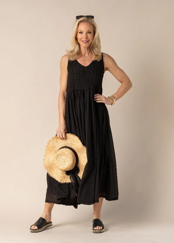 Fresh Styles, Fresh Deals Coraline Cotton Dress in Onyx