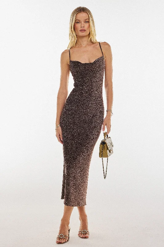 Sophisticated Style Serena Dress in Bronze