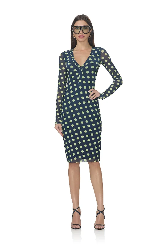 Cheap Women's Clothing Online Diane Dress - Navy Dot