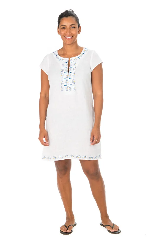 Ethnic Cultural Event Wear Rachel Dress - White