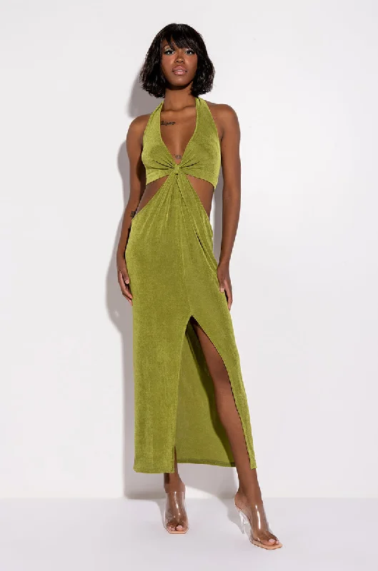 Special Offers You Can't Miss SO CURIOUS MAXI HALTER TOP DRESS