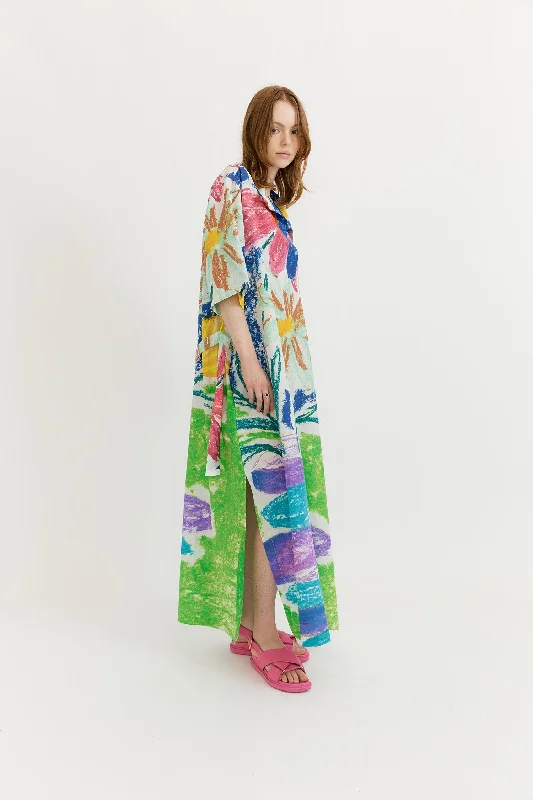 Women's Evening Garments Gary Bigeni Dantas Tunic Dress - Placement Print